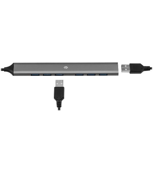 USB-концентратор Digma DHUB-7USB-AC-3.0, USB-C + USB-A, USB 3.0 7 портов, USB