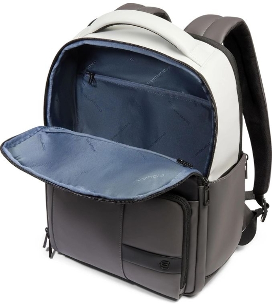 Рюкзак мужской Piquadro Wollem Rubber CA6238W129W/GRN серый/черный полиуретан