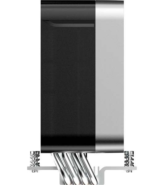 Кулер для процессора CPU Cooler Ocypus Delta A40 EX BK Digital (200W, 4-pin PWM, LED temp., 157mm, Al/Cu, 4x6mm, ARGB, 1x120mm, 60CFM, 31dBA, 1600RPM, S: 1851/1700/1200/115X, AM5/AM4, black)