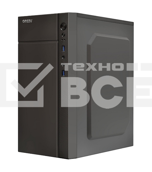 Компьютерный корпус Ginzzu B250 2*USB 3.0,AU  w/o PSU