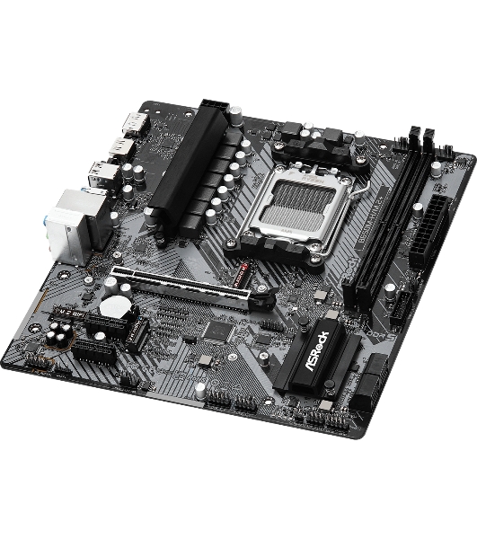 Материнская плата ASRock B650M-H/M.2+, AM5, AMD B650, 2xDDR5, 4xSATA, 2xM.2, 1xPCIe 4.0 x16, 1xDP, 1xHDMI, 1x1Gb LAN, 2xUSB 2.0, 3xUSB 3.2 Gen 1, 1xUSB-C, 3x3.5 мм, 7.1, Micro-ATX
