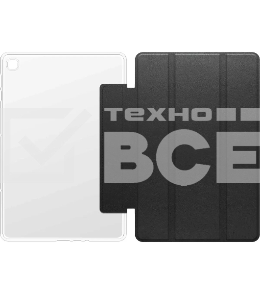 Чехол BoraSCO для Huawei MatePad T10s Tablet Case Lite искусственная кожа черный (40231)