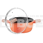 Кастрюля Maunfeld MARTA MCS41FA06CL из кованого алюминия со стеклянной крышкой, 24 см, 4,1 л., фото3