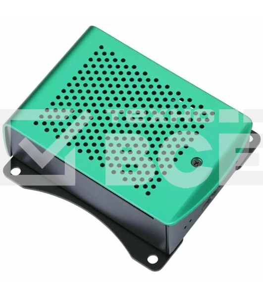 Корпус перфорированный Qumo с доп.креплением, Aluminum Case, Raspberry Pi 4B, green(RS037)
