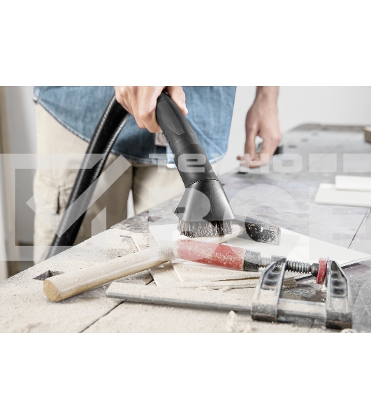 Строительный пылесос Karcher WD 3 P V-17/4/20 Workshop желтый, 1000 Вт, уборка сухая/сбор воды/выдув, пылесборник мешок/контейнер, 17 л