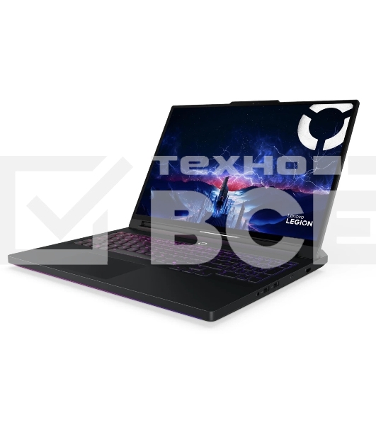 Ноутбук Lenovo Legion Pro 7 16IAX10H 16'(2560x1600 OLED 240Hz)/Intel Core Ultra 9 275HX(2.2Ghz)/32768Mb/1024SSDGb/noDVD/Ext:NVIDIA GeForce RTX 5070 Ti(12288Mb)/Cam/BT/WiFi/99WHr/war 1y/2.57kg/eclipse black/noOS + 400W, RU kbd