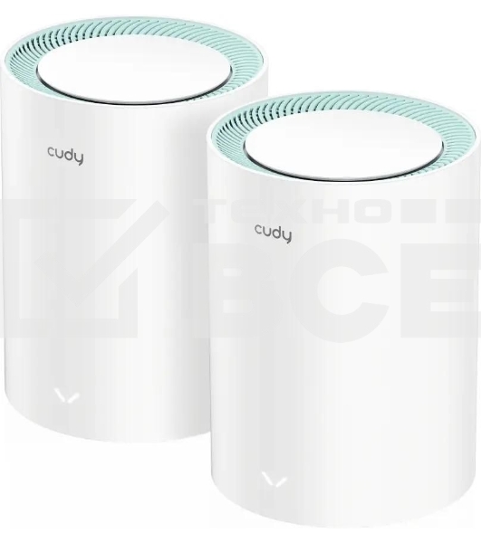 Бесшовный Mesh роутер Cudy M1500 (M1500(2-PACK)) AX1500 10/100/1000BASE-TX (упак.:2шт)