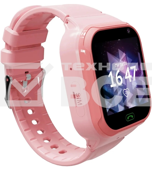 Смарт-часы AIMOTO Omega 4G с видеозвонком розовый 9250102