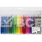 Фломастеры Silwerhof Color 9мм 145мм, круглый корпус, пулевидный пишущий наконечник, вентилируемый колпачок, 24 цвета, пакет с европодвесом, фото2