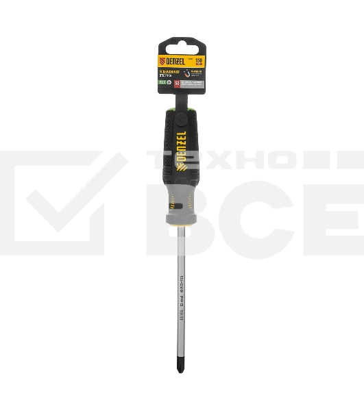Отвертка Denzel PZ3x150 мм, S2, 3к рукоятка