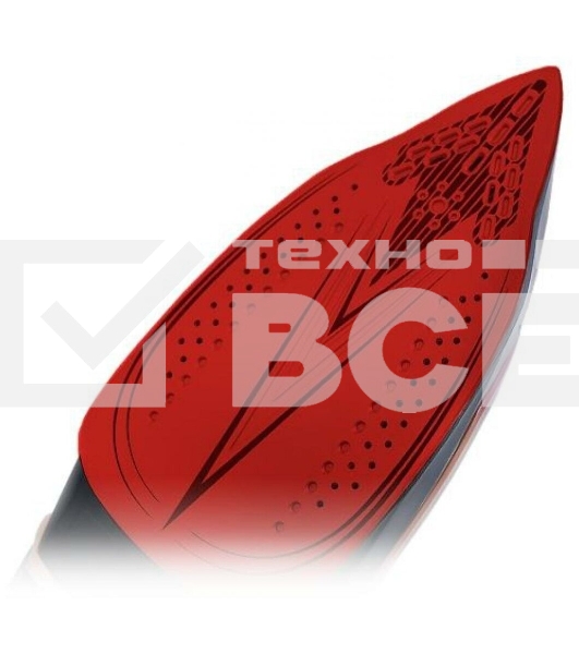 Утюг Centek CT-2313 RED 2600 Вт керамическая подошва, 350мл, паровой удар, самоочистка, капля-стоп