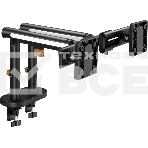 Кронштейн для мониторов Ultramounts UM727B черный 17'-32' макс.9кг крепление к столешнице поворот и наклон, фото5