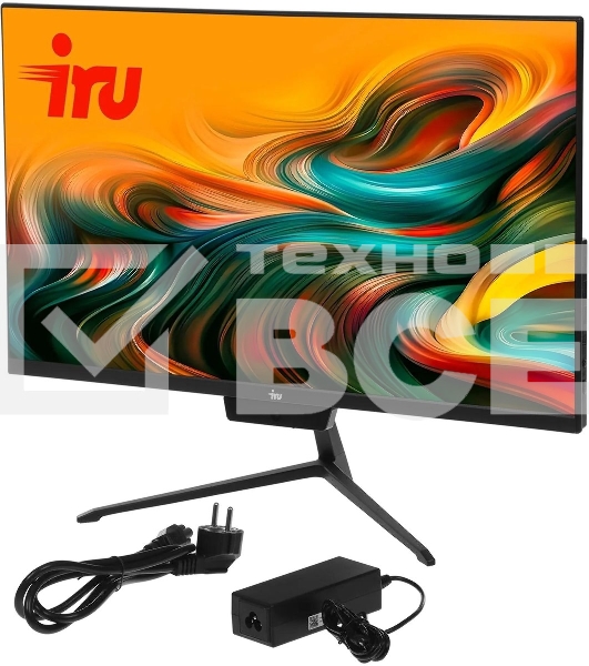 Моноблок IRU P233 23.8' Full HD i3 1220P (3.3) 16Gb SSD 512Gb CR Windows 11 Pro 64 GbitEth WiFi BT 90W Cam черный 1920x1080