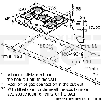 Газовая варочная панель Bosch PPQ7A6I45, 75 см, закаленное стекло, черная, 5 конфорок, 1 WOK-конфорка c 2 контурами пламени, 1 конфорка повышенной мощности, FlameSelect, индивидуальные чугунные решетки, газ-контроль, автоматический электроподжиг, сделано в Испании, фото3