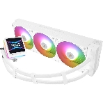 Водяное охлаждение для процессора Thermalright Grand Vision 360 (360mm, LED, White, ARGB/Fans: 3x120mm, 80.45CFM, 29.4dBA, 2150RPM/Pump height 72.5mm, 6400RPM, Rad thickness 27mm/S: 1700, 1200, 1851, 115X, 2011, 2066, AM5, AM4), фото9