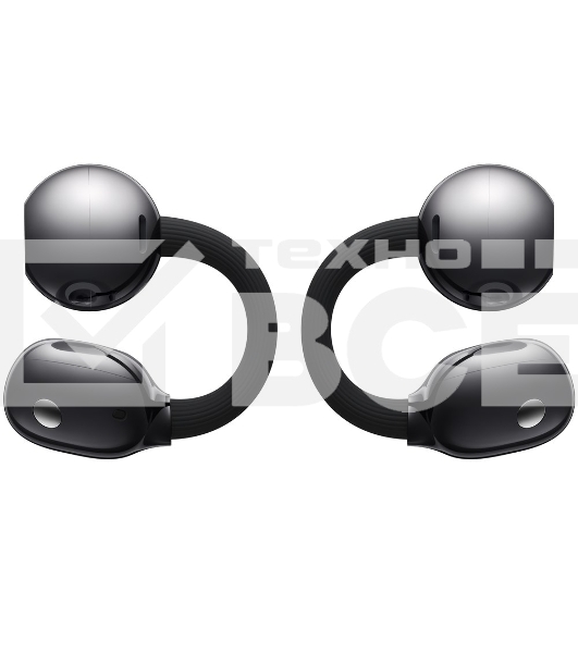 Наушники TWS Huawei FreeClip 2 черный, открытые (клипсы), Bluetooth, быстрая зарядка, до 8 ч