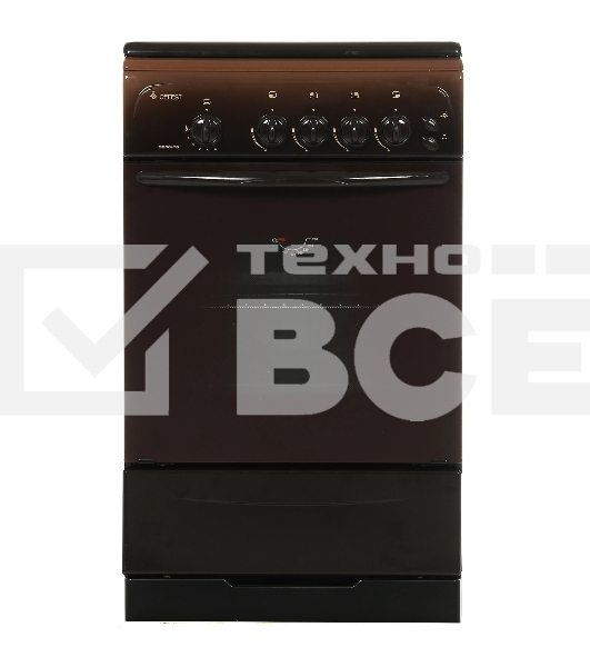 Плита газовая Gefest ПГ 3200-06 К43 коричневый, конфорок 4 шт, духовка 42 л, 50 см x 85 см x 57 см