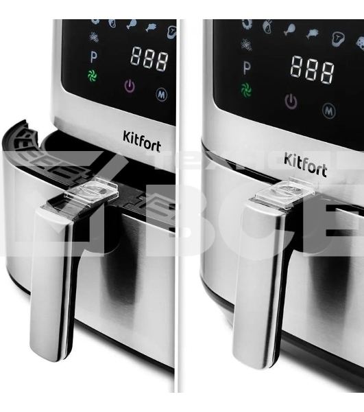 Аэрогриль Kitfort KT-2228 1700Вт серебристый