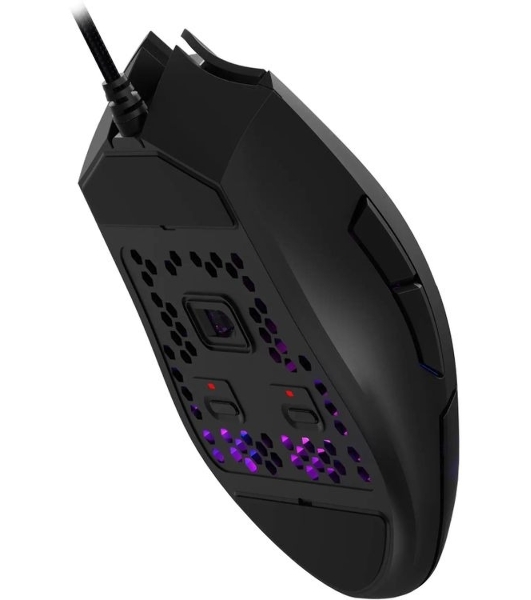 Мышь проводная A4Tech Bloody L65 Max черный/фиолетовый, 12000 dpi, USB, кнопки - 7