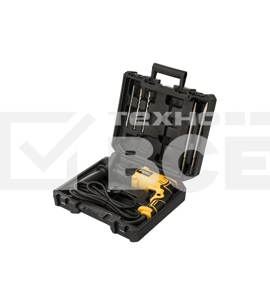Перфоратор электрический Denzel RH-650-18 SDS-plus 650 Вт 20 Дж 3 плюс 1 реж 26603