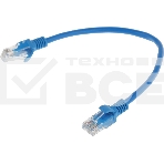 Патч-корд Premier PP12-0.25M/B 1000Гбит/с UTP 4 пары cat.5E CCA molded 0.25м синий RJ-45 (m)-RJ-45 (m), фото2