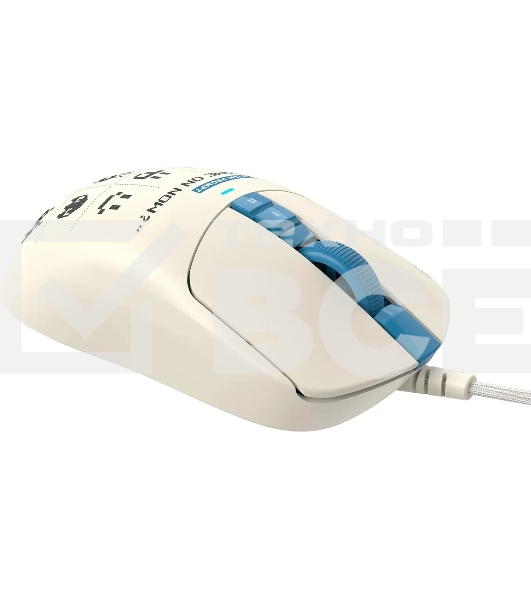 Мышь проводная A4Tech Bloody W72 Ultra Pixels Blue рисунок/бежевый/голубой, 20000 dpi, USB, кнопки - 7