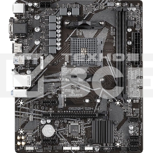 Материнская плата Gigabyte A520M S2H, AM4, AMD A520, 2xDDR4, 4xSATA, 1xM.2, 1xPCIe 3.0 x16, 2xPCIe x1, 1xHDMI, 1xDVI-D, 1xVGA, 1x 1Gb LAN, 4xUSB-A 3.2 Gen 1, 2xUSB-A 2.0, 3x3.5 мм, 7.1, mATX