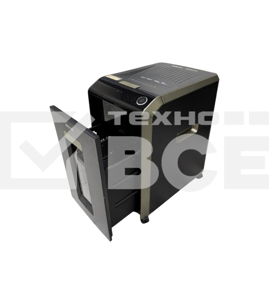 Шредер Office Kit SA200M 1,9х10 черный/серый с автоподачей (секр.P-5) фрагменты 220лист. 40лтр. скобы пл.карты