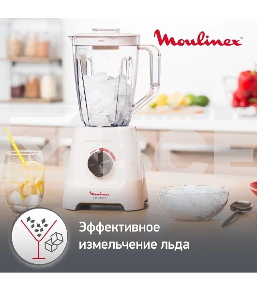 Блендер стационарный Moulinex LM420110 400Вт белый