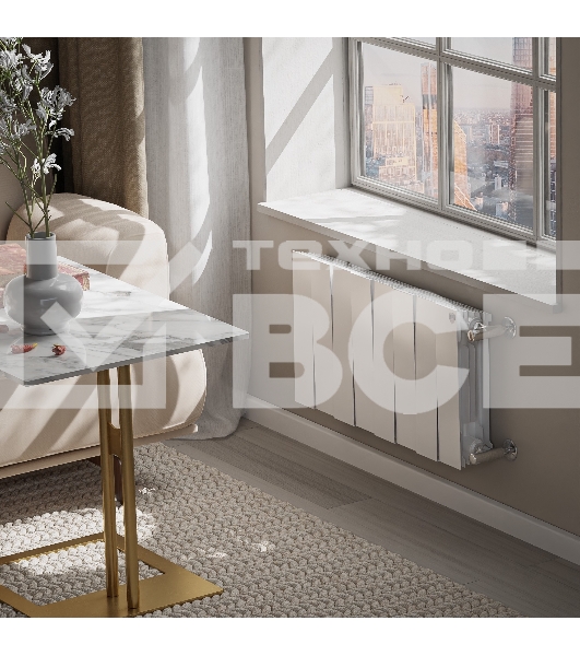 Радиатор биметаллический Royal Thermo PianoForte 300 белый - 8 секц.