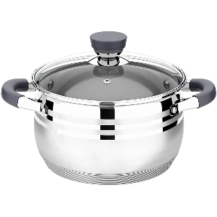 Кастрюля Lara LR02-470 Mercury 2,1 л, 16 см, нержавеющая сталь, с крышкой