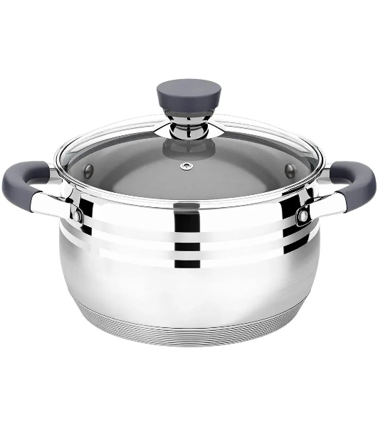 Кастрюля Lara LR02-470 Mercury 2,1 л, 16 см, нержавеющая сталь, с крышкой