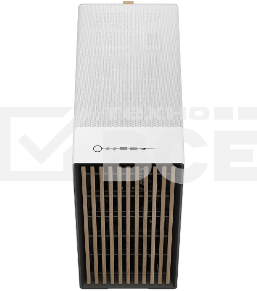 Компьютерный корпус без блока питания Fractal Design North XL TG Dark Tint, Full-Tower, 3x140мм, 2xUSB-A 3.2 + 1xUSB 3.2 Type-C E-ATX, ATX, mATX, mITX Wood panel, Chalk белый
