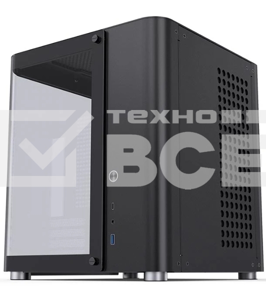 Корпус без блока питания Корпус JONSBO TK-1 Black 2.0 MATX без БП, mini-ITX, micro-ATX, черный