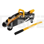 Домкрат гидравлический подкатной с фиксатором Denzel 2 т, 130-330 мм, в кейсе 51154, фото6