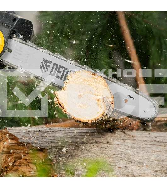 Пила цепная электрическая Denzel EDS-2000, 2кВт, продольная, шина 40 см, шаг 3/8, паз 1,3мм, 56зв