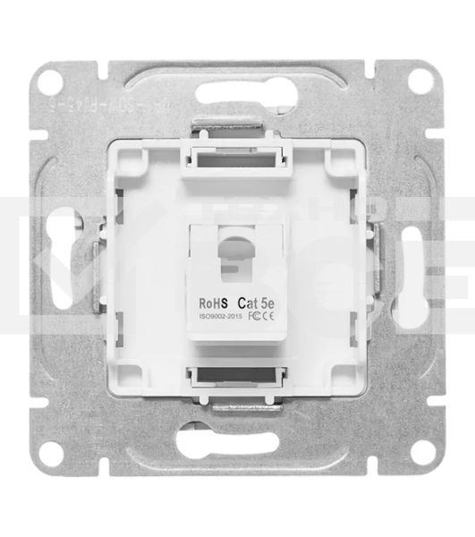 Механизм розетки RJ45 (cat5) EKF UP1-SOW-RJ45-5 белый Эпика