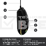Мышь проводная Logitech G102 LIGHTSYNC черный, 8000 dpi, USB, кнопки - 6, фото14