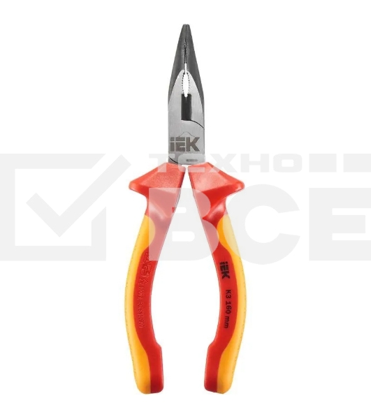 Тонкогубцы IEK K3 ARMA2L 3 изогнутые, диэлектрические, 160 мм