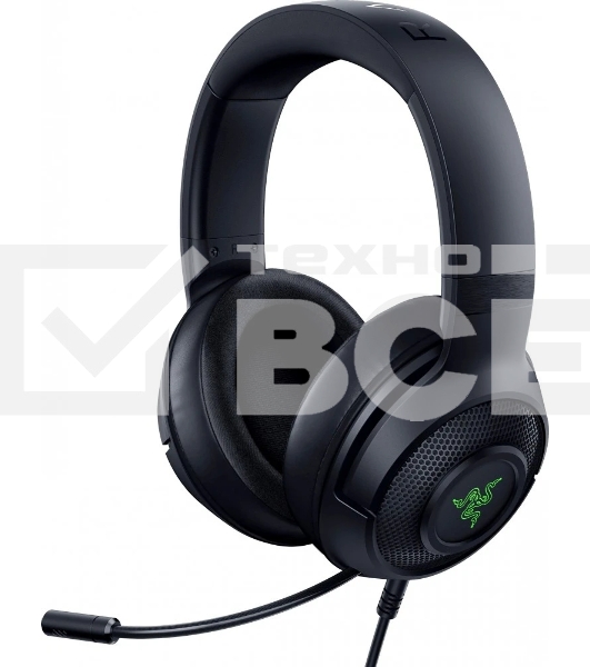 Гарнитура Razer Kraken V3 X чёрный, проводная, USB