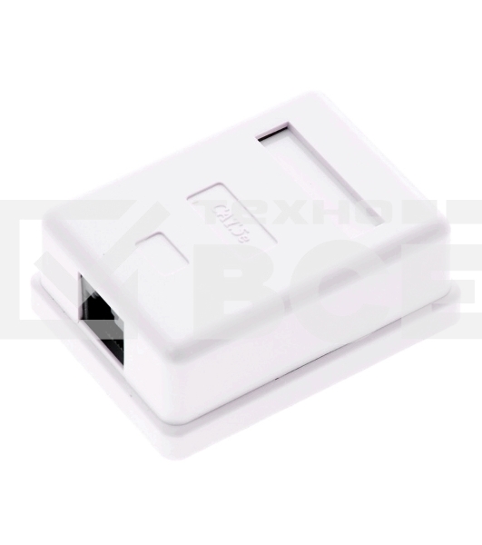 Розетка внешняя RJ-45 5e кат., 1порт. 5bites LY-SB01-A