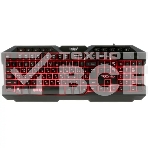 Клавиатура проводная игровая Qumo Fallen 2 K56, проводная, 104 + 10 клавиш мультимедиа, встроенные подсветки общая + кнопок 3 цвета, фото 1