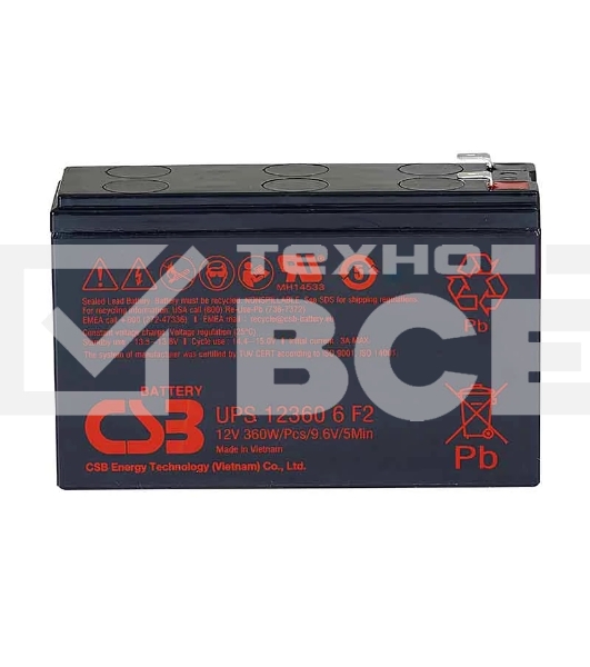 Батарея для ИБП CSB UPS 123606 (12V 6Ah)