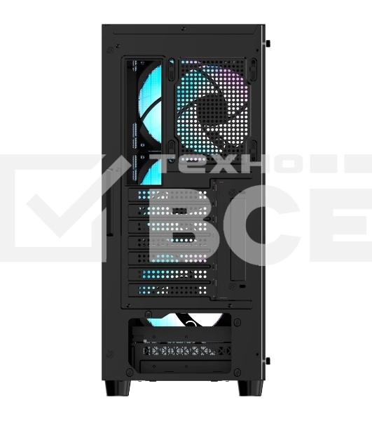 Корпус  Ocypus Gamma C70 BK ARGB  ATX / win / black / 4 ARGB fans / no PSU / Tempered Glass