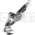 Кронштейн для мониторов Ultramounts UM718 серый 17'-35' макс.15кг крепление к столешнице поворот и наклон, фото4