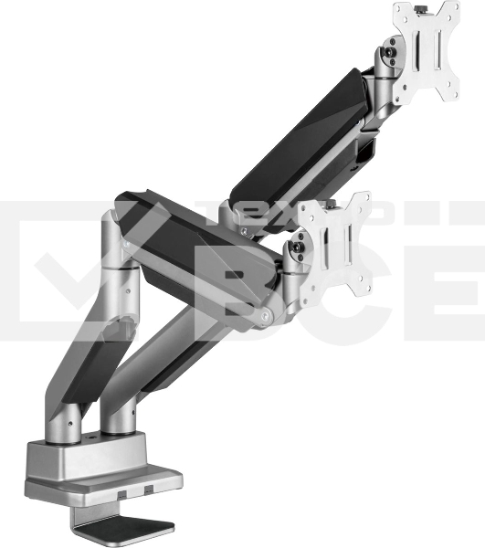 Кронштейн для мониторов Ultramounts UM718 серый 17'-35' макс.15кг крепление к столешнице поворот и наклон