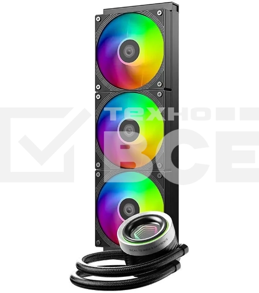 СВО для процессора ID-COOLING FX360 INF черный 120мм алюминий+медь 2000rpm 27.2db 4-pin 350W