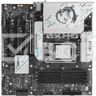 Материнская плата MSI B860M GAMING PLUS WIFI, LGA 1851, Intel B860, 4xDDR5, 4xSATA, 3xM.2, 1xPCIe 4.0 x4, 1xPCIe 5.0 x16, 1xDP, 1xHDMI, 1xUSB-C, 1x 5Gb LAN, 3xUSB-A 2.0, 2xUSB-A 3.2 Gen 1, 1xUSB 3.2 Gen 2, 7.1, 3x3.5 мм, mATX