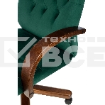 Кресло руководителя Бюрократ T-9928WALNUT Fabric Italia Green зеленый, крестов. металл/дерево, фото23