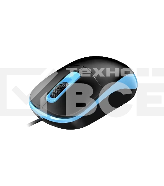 Мышь проводная Genius DX-111 черно-синий, 1200 dpi, USB, кнопки - 3